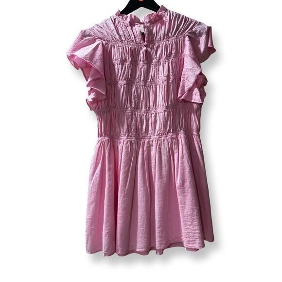 Pink Ruched Midi Dress - Picture 2 of 2
